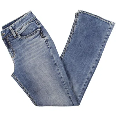 Silver Jeans Co. Elyse Womens Mid-rise Slim Bootcut Jeans In Multi
