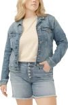 Silver Jeans Co. Fitted Denim Jacket In Indigo