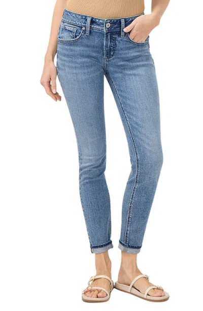 Silver Jeans Co. Girlfriend Jeans In Blue