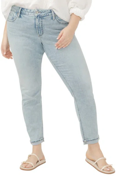 Silver Jeans Co. Girlfriend Jeans In Indigo