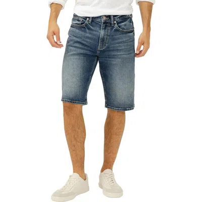 Silver Jeans Co. Gordie Relaxed Fit Denim Shorts In Blue