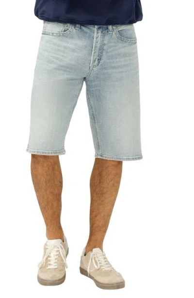 Silver Jeans Co. Gordie Relaxed Fit Denim Shorts In Blue