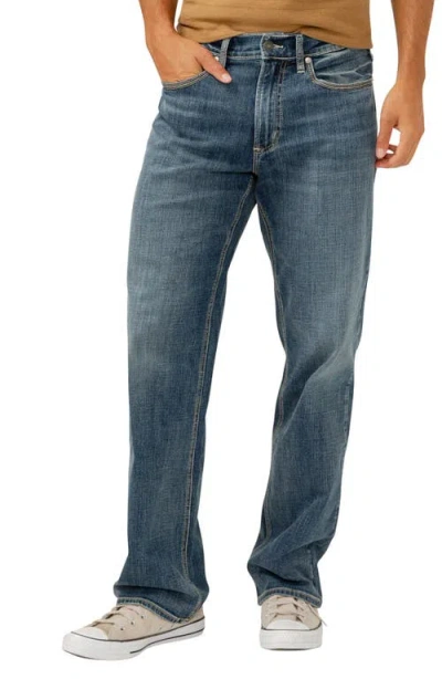 Silver Jeans Co. Gordie Relaxed Fit Straight Leg Jeans In Indigo