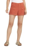 Silver Jeans Co. Women's High Rise Cargo Shorts In Coral