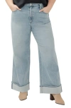 Silver Jeans Co. Plus Size Highly Desirable High Rise Wide Leg Jeans In Blue