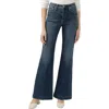 Silver Jeans Co. Women's Isbister High Rise Flare Luxe Stretch Jeans In Indigo