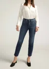 Silver Jeans Co. Isbister High Rise Straight Leg Jean 31" Inseam In Indigo In Multi