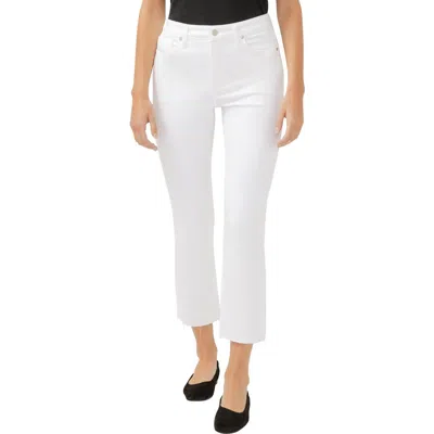 Silver Jeans Co. Isbister High Waist Ankle Straight Leg Jeans In White