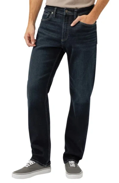 Silver Jeans Co. Machray Athletic Fit Straight Leg Jeans In Indigo