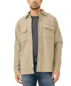 Silver Jeans Co. Men's Button Up Knit Flex Shirt Jacket In Animal Print