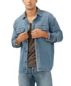 Silver Jeans Co. Denim Shirt Jacket In Blue