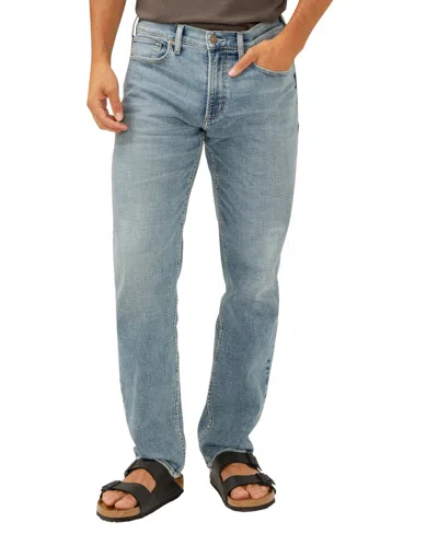 Silver Jeans Co. Men's Eddie Classic Athletic Fit Tapered Leg Luxe Heritage Jeans In Indigo