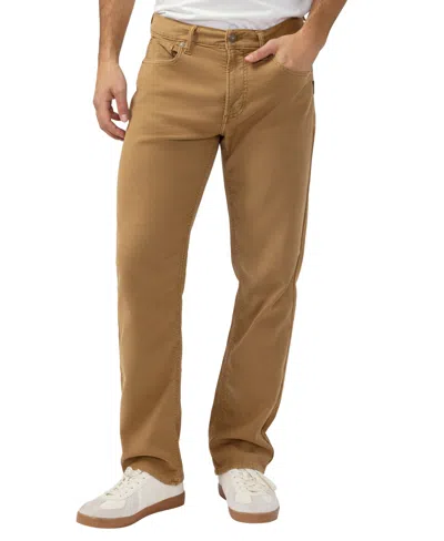 Silver Jeans Co. Men's Grayson Classic Fit Straight Leg Knit Flex Jeans In Brown