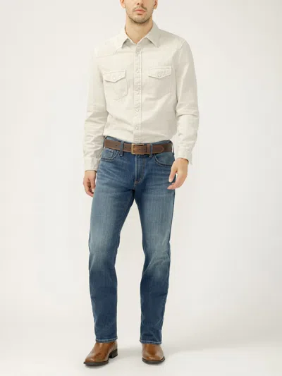 Silver Jeans Co. Men's Jace Slim Fit Bootcut Frontier Strong Jeans In Blue