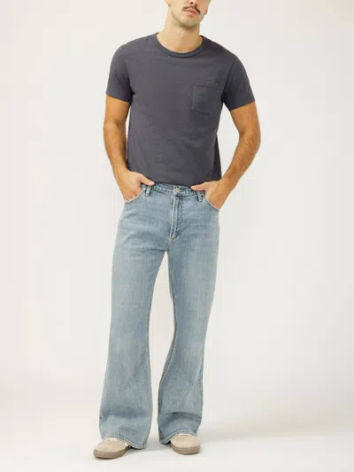 Silver Jeans Co. Men's Jack Relaxed Fit Wide Bootcut Jeans In Blue