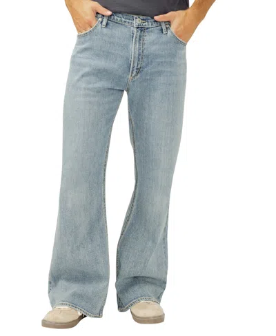 Silver Jeans Co. Men's Jack Wide Leg Bootcut Zip Fly Jeans In Blue