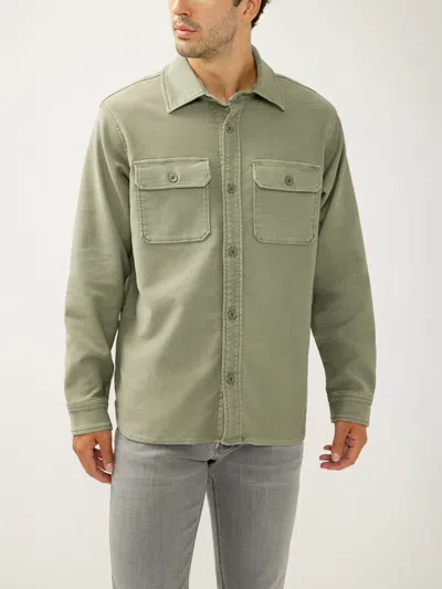 Silver Jeans Co. Men's Knit Flex Button-up Shirt In Green
