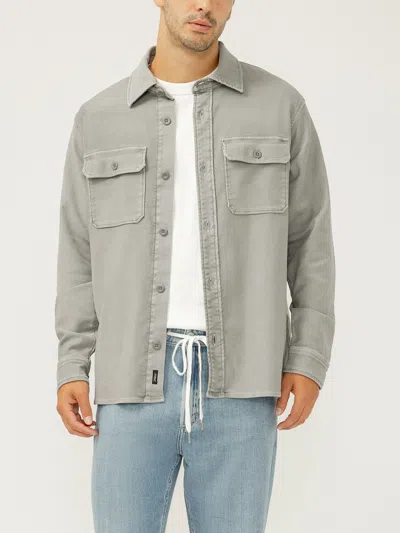 Silver Jeans Co. Men's Knit Flex Button-up Shirt In Gray