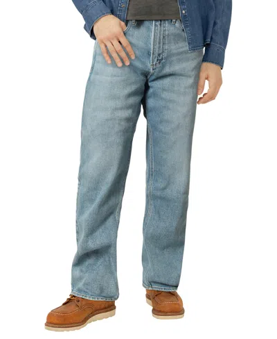 Silver Jeans Co. Men's Relaxed Fit Straight Leg Jeans In Blue