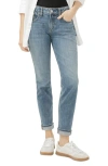 Silver Jeans Co. Women's Boyfriend Mid Rise Slim Leg Jeans In Blue