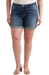 Silver Jeans Co. Plus Womens Midi Mid-rise Denim Shorts In Indigo