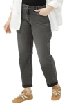Silver Jeans Co. Plus Size Highly Desirable High Rise Straight Leg Jeans In Gray