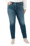 Silver Jeans Co. Plus Size Suki Mid Rise Slim Bootcut Jeans In Indigo