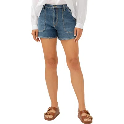 Silver Jeans Co. Patch Pocket Utility Denim Shorts In Indigo