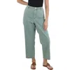Silver Jeans Co. Plus Isbister Hr Ankle Straight Womens Pocket Denim Ankle Jeans In Green