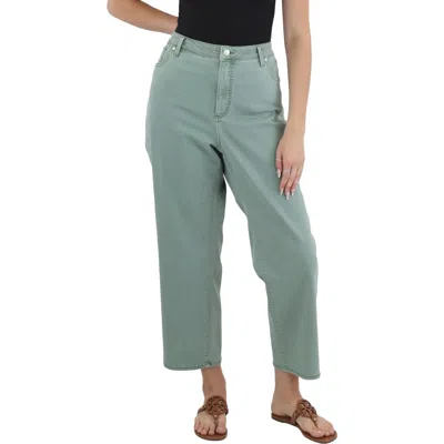 Silver Jeans Co. Plus Isbister Hr Ankle Straight Womens Pocket Denim Ankle Jeans In Green