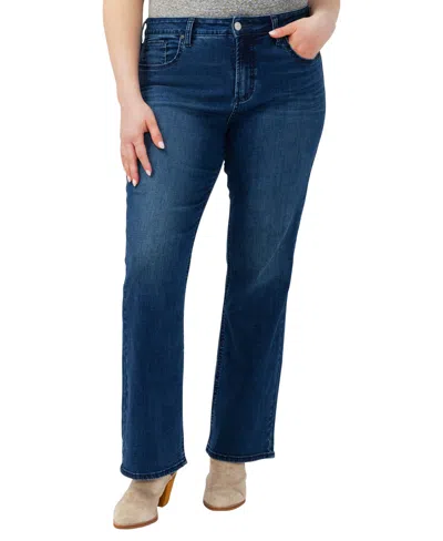 Silver Jeans Co. Plus Size Avery Curvy Fit Bootcut Jeans In Filtered Heart