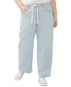 Silver Jeans Co. Plus Size Be Easy Straight-leg Drawstring Jeans