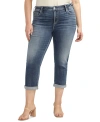 Silver Jeans Co. Elise Crop Jeans In Indigo