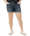 Silver Jeans Co. Plus Size Elyse Mid Rise Comfort Fit Shorts