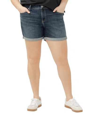 Silver Jeans Co. Plus Size Elyse Mid Rise Comfort Fit Shorts