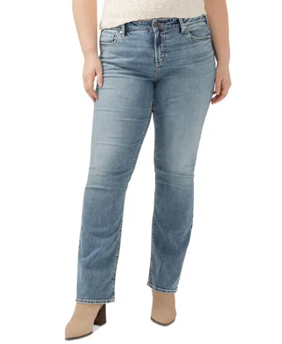 Silver Jeans Co. Suki Mid Rise Slim Straight Leg Jeans In Indigo