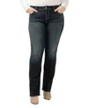Silver Jeans Co. Elyse Mid Rise Slim Bootcut Jeans In Indigo