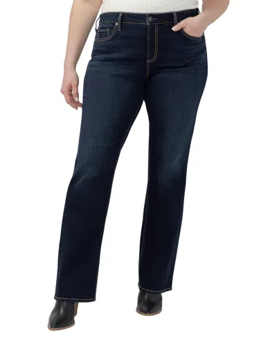 Silver Jeans Co. Plus Size Suki Curvy Fit Slim Bootcut Jeans In Noel