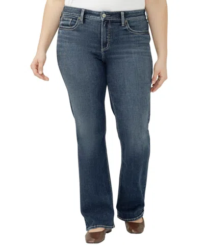 Silver Jeans Co. Plus Size Suki Mid Rise Curvy Fit Bootcut Jeans