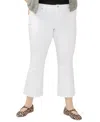 Silver Jeans Co. Plus Size Suki Mid Rise Curvy Fit Kick Flare Jeans In White