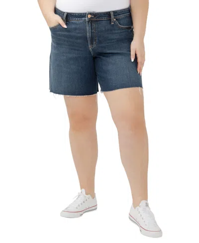 Silver Jeans Co. Plus Size Suki Mid Rise Curvy Fit Shorts