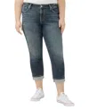 Silver Jeans Co. Plus Size Suki Mid Rise Curvy Fit Capri Jeans