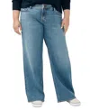 Silver Jeans Co. Suki Curvy Mid Rise Wide Leg Jeans In Indigo