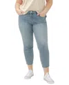 Silver Jeans Co. Plus Size Suki Straight-leg Cropped Jeans