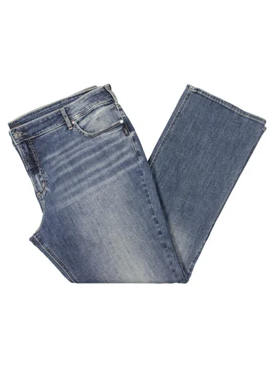 Silver Jeans Co. Plus Womens High Rise Medium Wash Bootcut Jeans In Multi