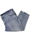 Silver Jeans Co. Plus Womens Mid-rise Distressed Capri Jeans In Multi