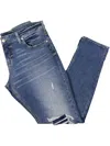 SILVER JEANS CO. PLUS WOMENS MID-RISE DISTRESSED SKINNY JEANS