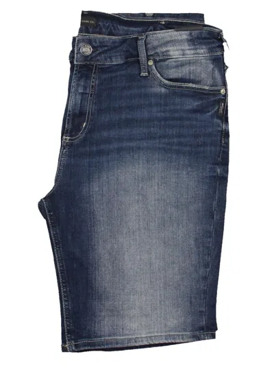 Silver Jeans Co. Plus Womens Mid-rise Midi Bermuda Shorts In Multi