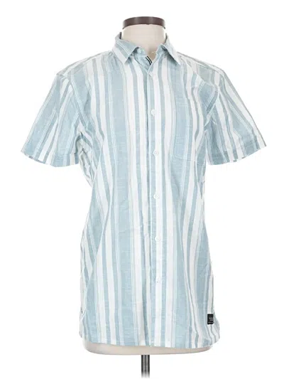 Pre-owned Silver Jeans Co. Short Sleeve Button Down Shirt In Blue