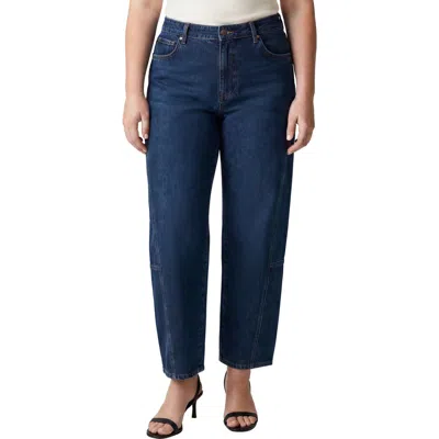 Silver Jeans Co. Slim Barrel High Waist Ankle Jeans In Blue